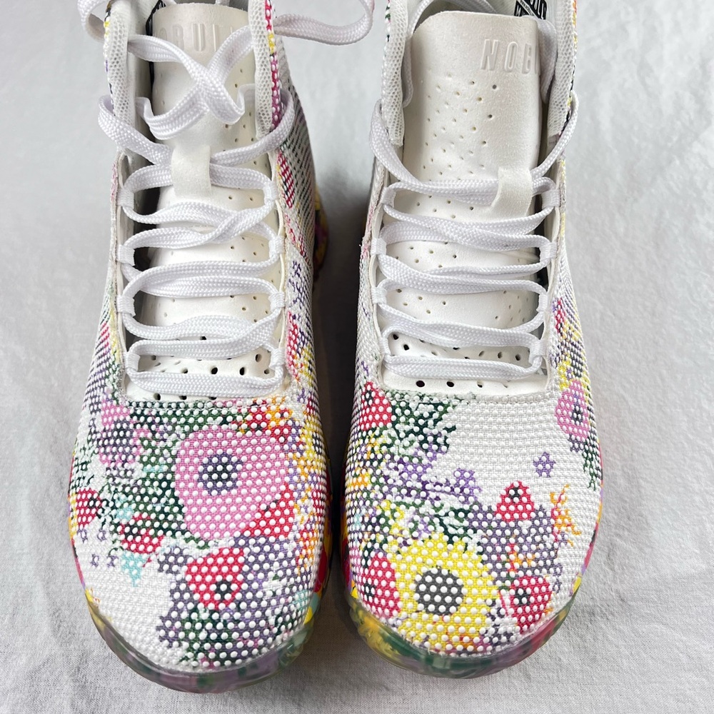 NoBull Women's Super Fabric Floral High Top Sz 7 + Floral Laces Sneaker Trainers - Picture 5 of 13
